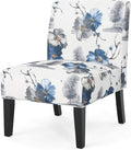 Christopher Knight Home Kendal Traditional Fabric Accent Chair Print Matte Black 22.5D x 29.5W x 32H in