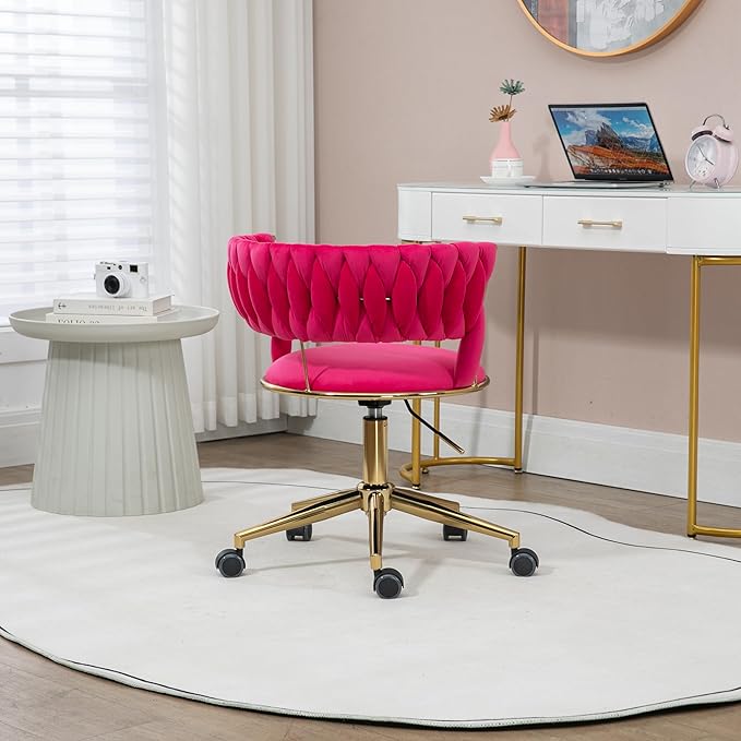 Chair Vanity Chair Modern Adjustable Home Computer Executive Chair Swivel Task Chair for Small Space Living Room Make up Studying