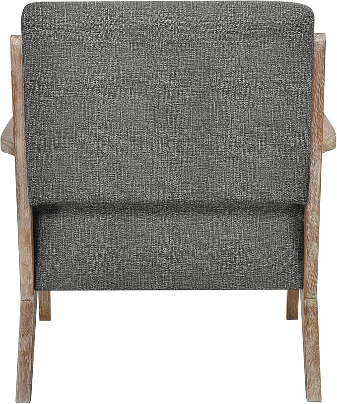 Lexicon Lhasa Fabric Accent Chair Dark Gray