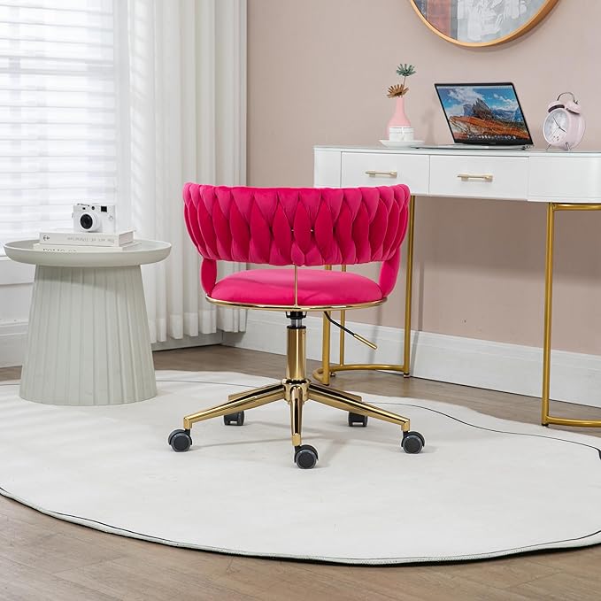 Chair Vanity Chair Modern Adjustable Home Computer Executive Chair Swivel Task Chair for Small Space Living Room Make up Studying