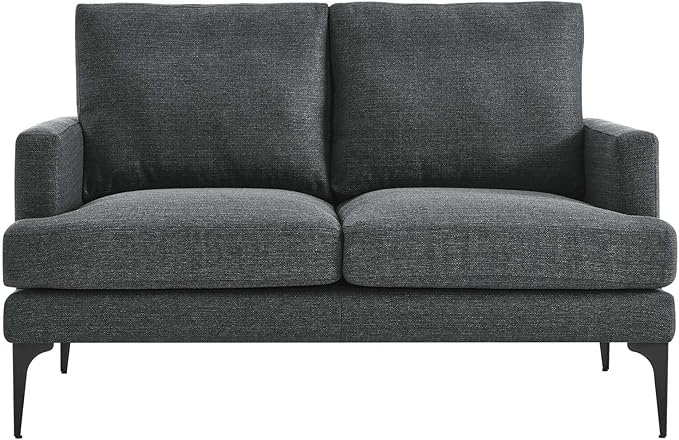 Modway EEI-6006-DOR Evermore Upholstered Fabric Loveseat Gray