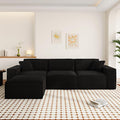 110Cloud Sectional Couch Chenille Boneless Couch L Shaped with Deep Seats &amp Wide Armrests Convertible Modular Sectional Sofa Memory Foam Compression Floor Sofa for Living Room No Assembly Requ
