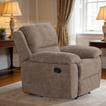 Betsy Furniture Modern Fabric Recliner Sofa Set Couch Loveseat w/Console Recliner 8093 (Khaki Chair)