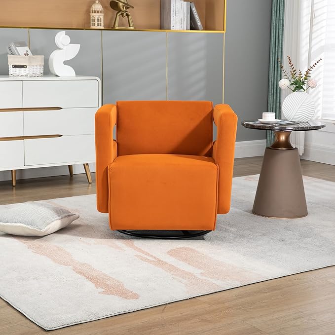 House Hold Upholstered Tufted Living Room Chair Textured Velvet Fabric Accent Chair with Metal Stand
