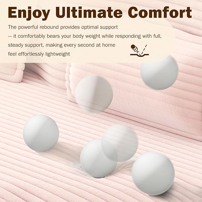 78 Folding Floor Sofa Bed Queen Full Size Folding Mattress Boneless Couch for Living Room 15 Seat Height Convertible Teddy Fabric Foam-Filled Loveseat Sleeper Sofa Bed