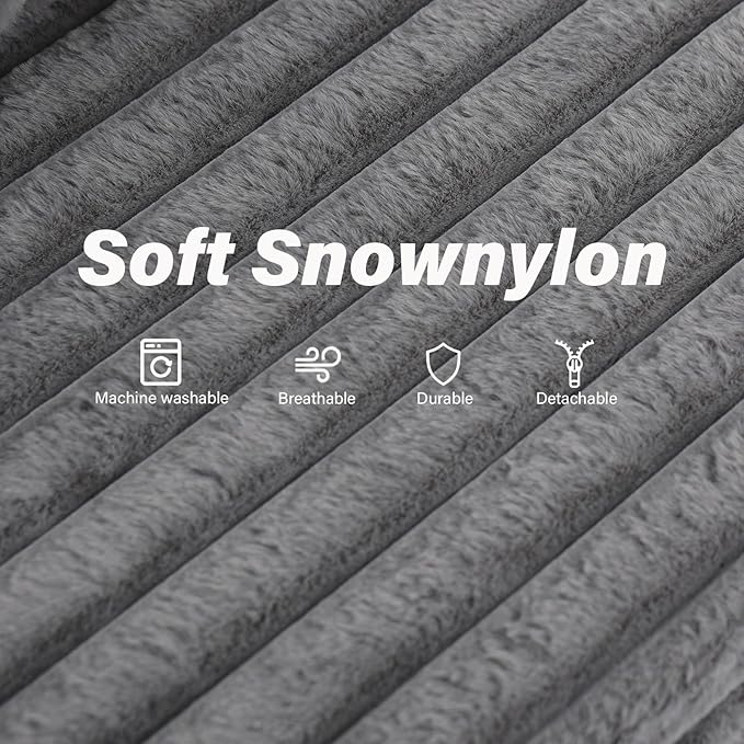Tiita Folding Sofa Bed Twin Size Convertible Sleeper Chair Mattress with Pillow Thick Corduroy Floor Mattress Couch Bed with Side Pocket Guest Room Dorm Apartment Grey