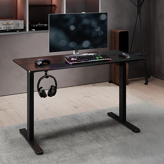 Realspace® 48 W Essential Electric Height Adjustable Standing Desk Black