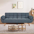 Convertible futon Sofa Bed Sleeper Sofa Bed with Adjustable backrest Small Space Small Sofa Living Room Bedroom (Dark Gray)