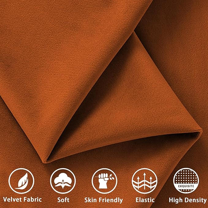 Oversized Accent Chair for Office Brown Side Chair &amp Soccasional Chairs for Living Room Comfortable Chair for BedroomVelve Club Chairs with Gold Legs Lumbar Pillow (Brown)
