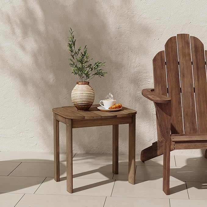 Linon Adirondack End Teak Table