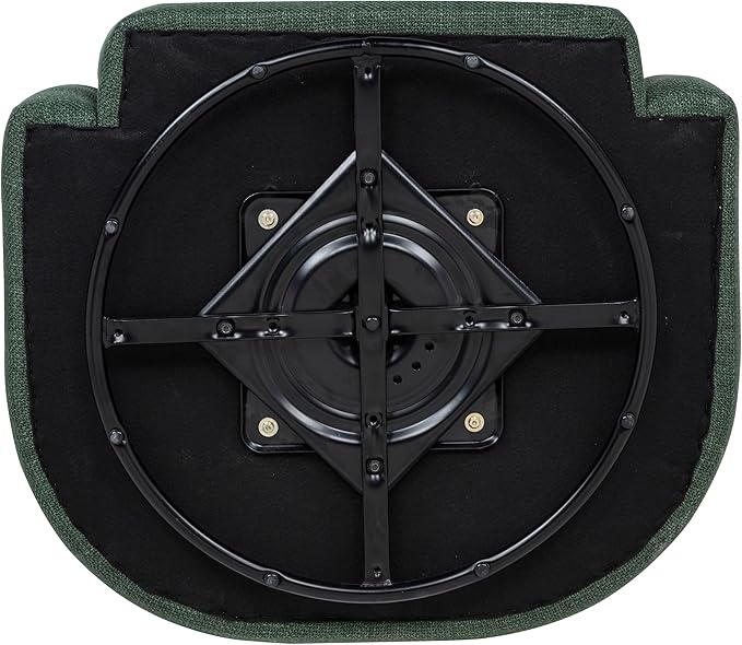 Coaster Home Furnishings - Mossbrook - Wood - Swivel Accent Chair with Barrel Back Foam Cushioning and 360-Degree Rotating Base - Living Room - Green - 903222