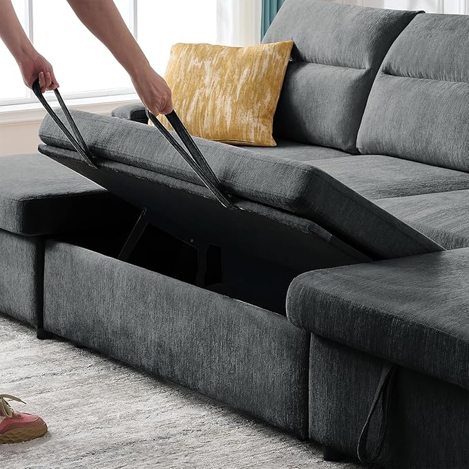 109 Modular Sectional Sofa Convertible U-Shaped Sofa Set with Storage Cup Holders and USB Charging Ports Ideal for Living Rooms Moder 6-Seater Modular Sectional Sofa with Removable Ottoman