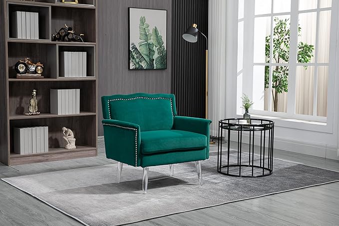 Accent ChairLiving Room Chair Leisure Single Sofa with Acrylic feet