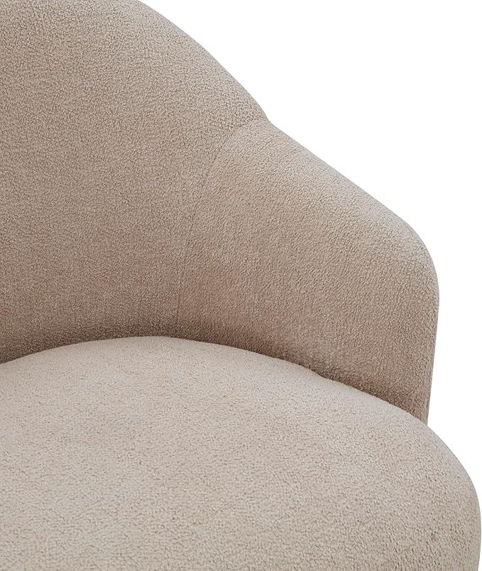 SAFAVIEH Couture Collection Peitra Oatmeal Boucle Accent Chair (Fully Assembled)