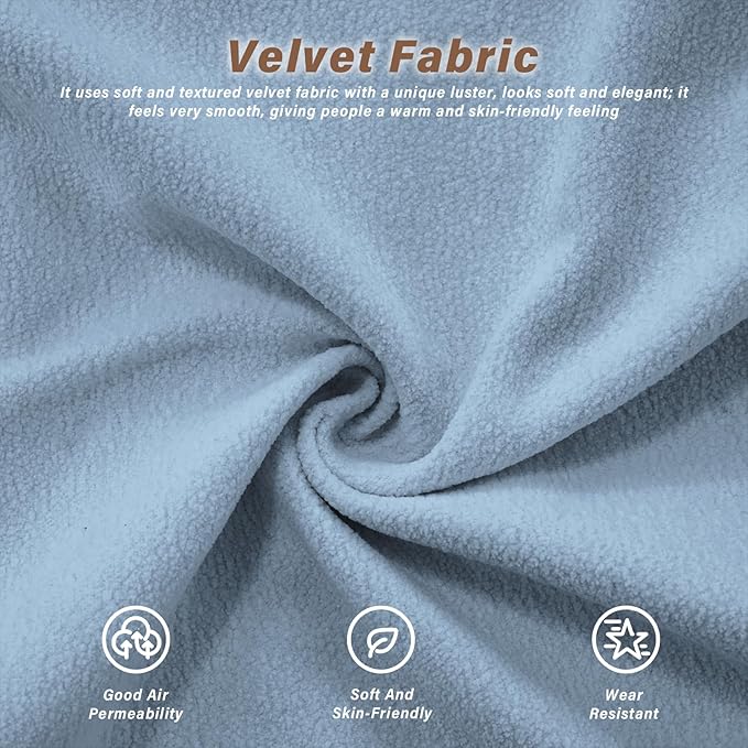 173.3 Oversized Modular Sectional Sofa 4-Seater Cloud Couch with Pillows for Living Room Home Theater ApartmentChenille Fabric（Sky Blue）