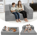 Futon Sofa Bed with Pillow 3-in-1 Sleeper Sofa Bed with Removable Cover Convertible Floor Sofa Bed No Assembly Boneless Couch for Living Room Bedroom