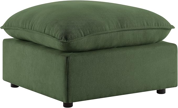VANOMi Modular Ottoman Stool Cube Footrest Replacement for Sectional Sofa Upholstered Ottoman Seat Green