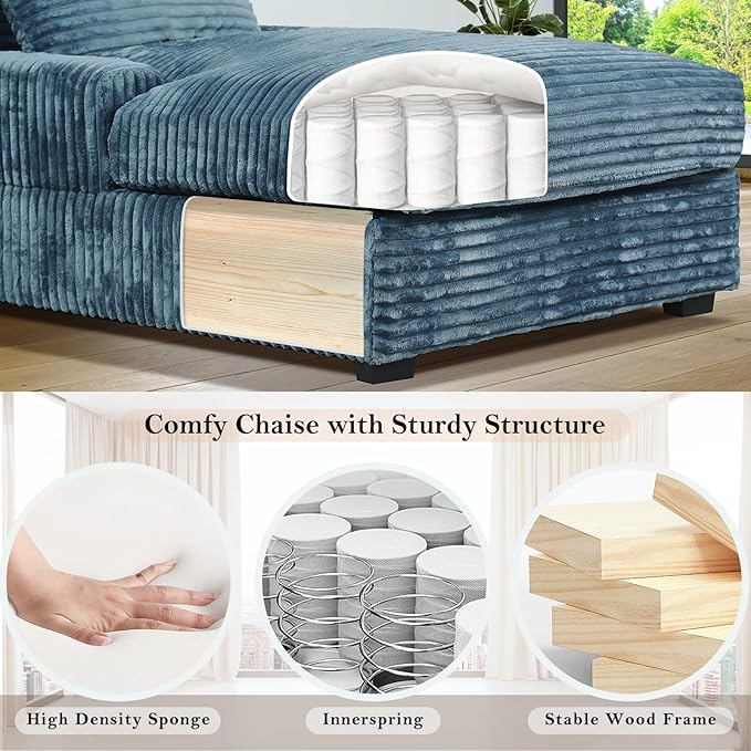 59 Inches Chaise Lounge Indoor with Adjustable Backrest Single Sleeper Sofa Chair with Lumbar Pillows Upholstered Sofa Bed for Living Room Bedroom Office