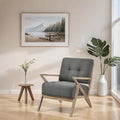 Lexicon Lhasa Fabric Accent Chair Dark Gray