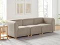 VANOMi Modular Sectional Sofa 3 Seats Sectional Couch for Living Room Cream White Camel