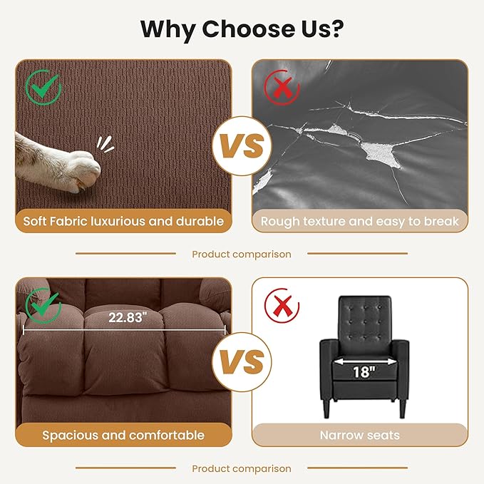 Power Lift Recliner Chair for Elderly with Vibration Massage and Lumbar Heating Electric Oversized Single Sofa with Cup Holder and USB Charge Port for Living Room