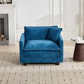 ERYE Single Cloud Cushion Chair Seat Modern Chenille Upholstered Accent Armchair for Living Room Bedroom and Office Pillow Included