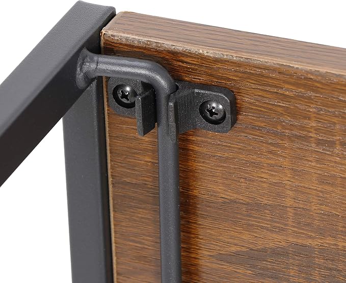 Folding Computer Desk Writing Table Study Work Station Portable Notebook PC Laptop Standing Desk Home Office Espresso