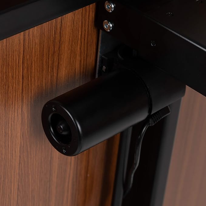 Flash Furniture Tanner Electric Height Adjustable Standing Desk - Table Top 48 Wide - 24 Deep (Mahogany)