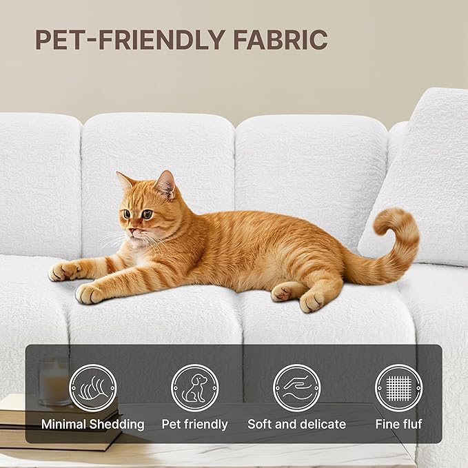 84 Boneless Couch No Assembly Required Loveseat Sofa Modern Deep Seat Cloud Couch Modern Compressed Sofa Oversized Upholstered 3-Seater for Living Room Bedroom