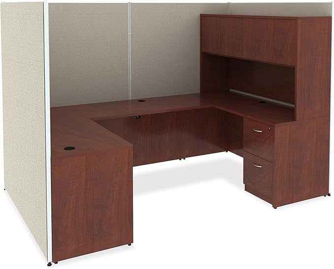 Lorell LLR69606 69000 Series Free Standing Fixed Pedestals Cherry