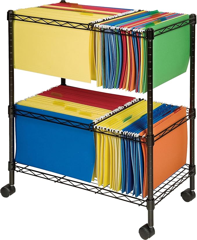 Lorell LLR45650 Mobile Wire File Cart