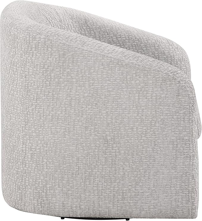 OSP Home Furnishings Parker Upholstered Swivel Tub Accent Chair Sterling Fabric