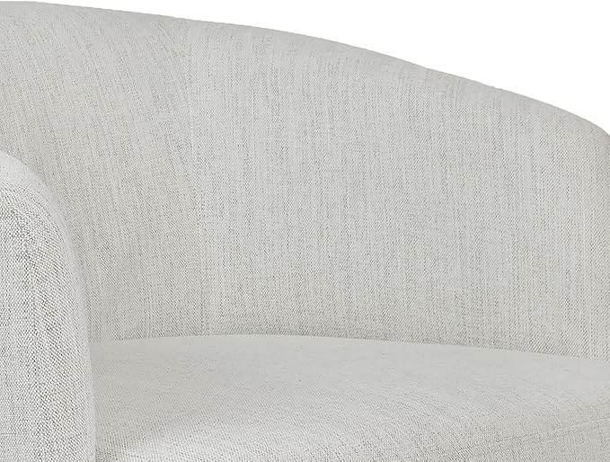 MINCETA Accent ChairModern Swivel Chairs for Living Room and Bedroom Reading with Wood BaseSet of 2Performance Fabric in Ivory