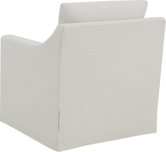 Coaster Home Furnishings - Winter - Wood - Upholstered Accent Chair with Sloped Arms Removable Seat Cushion and 360-Degree Swivel - Living Room - Beige - 904133