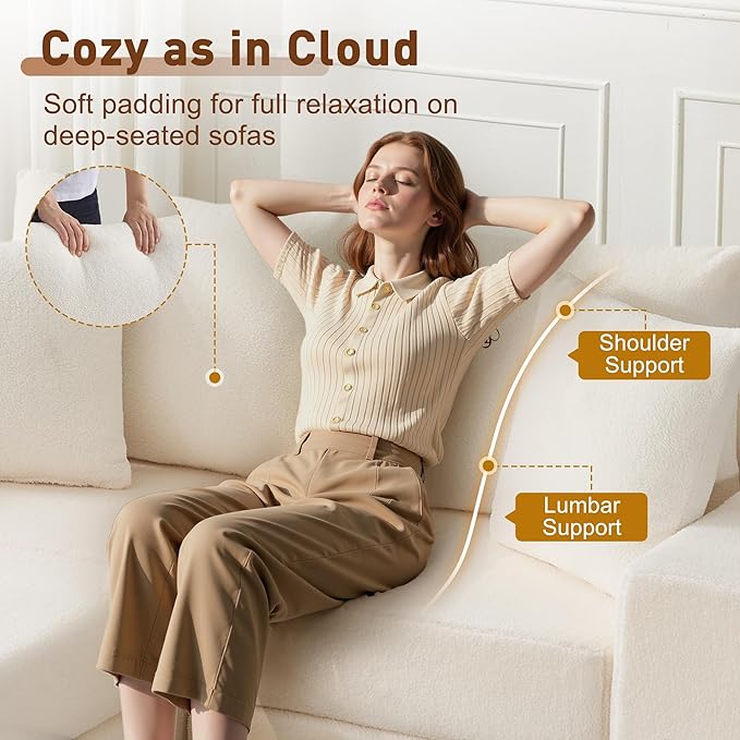 80'' Modular Sectional Couch with L-Shape Chaise Modern Boneless Loveseat Cloud Couch for Living Room Sofa Bed with Deep Seat No Assembly Sleeper Sofa for Living room Apartment and Bedroom