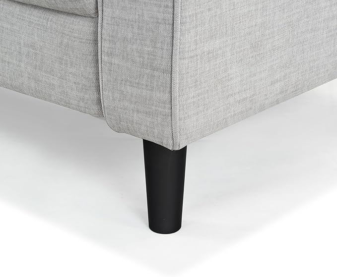 SAFAVIEH Couture Furniture Collection Felicianya Modern Light Grey 3-Seater Sofa