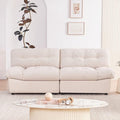80 Chenille Cloud Deep Seat Overstuffed Couches for Living Room Cozy Comfy Cloud Sofa with Solid Wood Frame Modern Loveseat Sofa Couch for Small Spaces Pillow-Designed Armrest Couch Beige