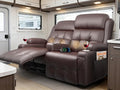 Reclining Loveseat 55.1 RV PU Leather Wall Hugger Recliner Love Seats Sofa with Charging Station Removable Armrest Cup Holder Double Recliners Couch Manual Love Seat for Living Room