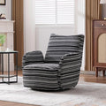 Modern Boucle Upholstered Accent Swivel Barrel ChairLeisure Club Lounge Chair with Sand-Rimmed Fabric and Metal Bracket for Living Room Bedroom Home Office (Black Boucle)
