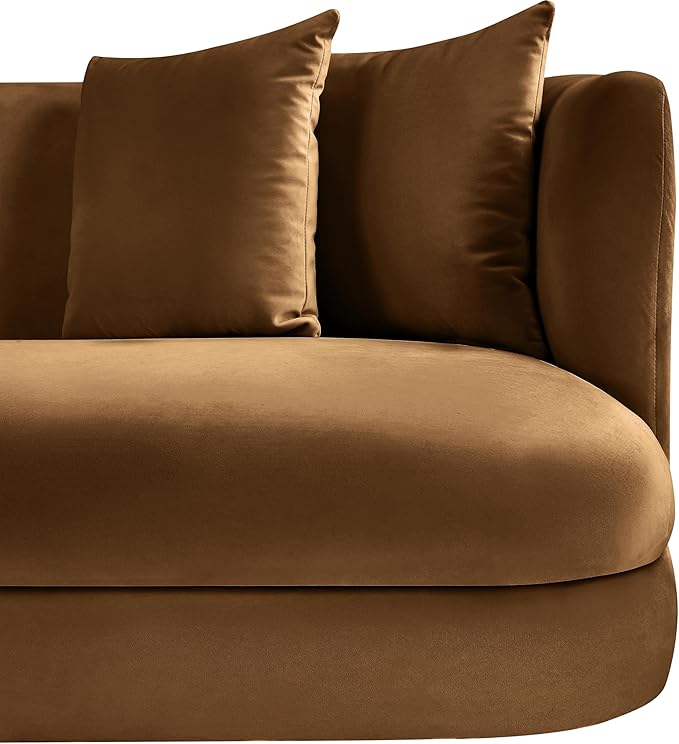 Meridian Furniture Alder Saddle Velvet Accent Chair