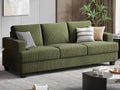 Fadware Sofa Couch 3 Seater Sofa with Suppleness Armrests Fabric Deep Seat Sofa with Upholstered Cushion&amp Backrests Modern Comfy Couch for Living Room Apartment