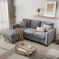 Sectional Sofa Couches for Living Room - 78''Convertible Modular Three-Seater L-Shaped Pet-Friendly CouchWashable Sofa Cover-Bench Storage Suitable for Small Living Room ApartmentOffice