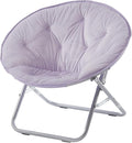 Urban Lifestyle Micromink Foldable Saucer Chair Lavender