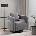 Chifee &amp Vingol 28.9 Boucle Modern Swivel Accent Barrel ChairGray