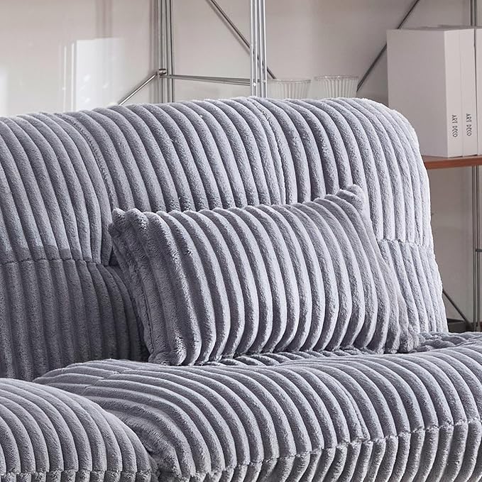 Memory Foam Futon Sofa Bed with Frame &amp Mattress Set - Comfy Mini Couch for Small Spaces &amp ApartmentsGray