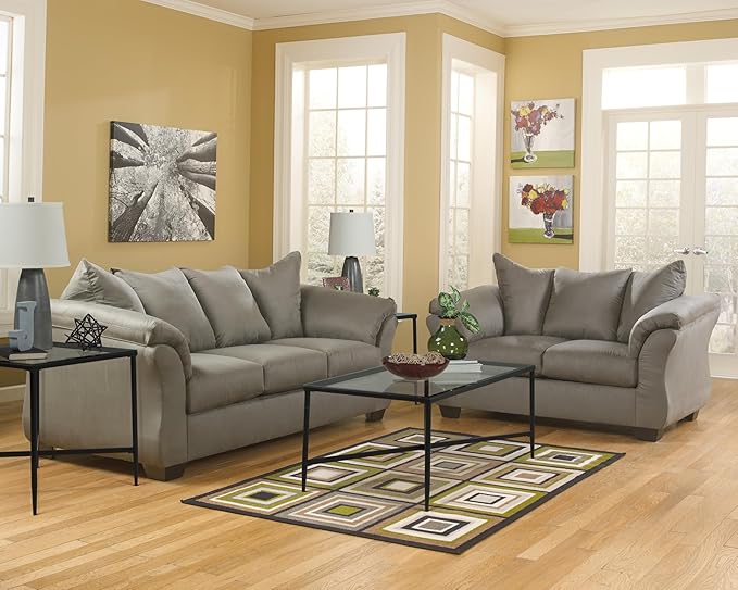 Signature Design by Ashley Darcy Casual Plush Sofa Grayish Brown