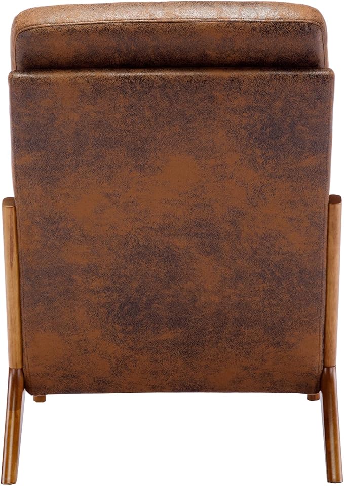 Wood Frame Armchair Modern Accent Chair Lounge Chair for Living Room