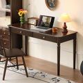 Home Office Desk Solid Wood Computer Desk Vintage Mid-Century Modern Writing Desk with for Study Work 55.11 W