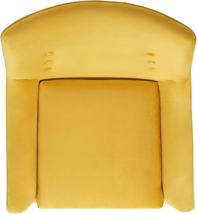 SAFAVIEH Home Collection Amina Mid-Century Modern Gold Velvet Accent Chair