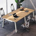 Modular Computer Office Desk Modern Style Small Study Writing Workstation Table for Home &amp Business Team Desk – 4 Person (94 x 47)